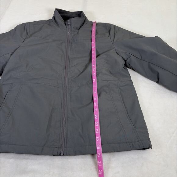 Lands' End Womens Medium 10-12 Grey Gray Fleece Lined Jacket Benefits Charity - Picture 4 of 16